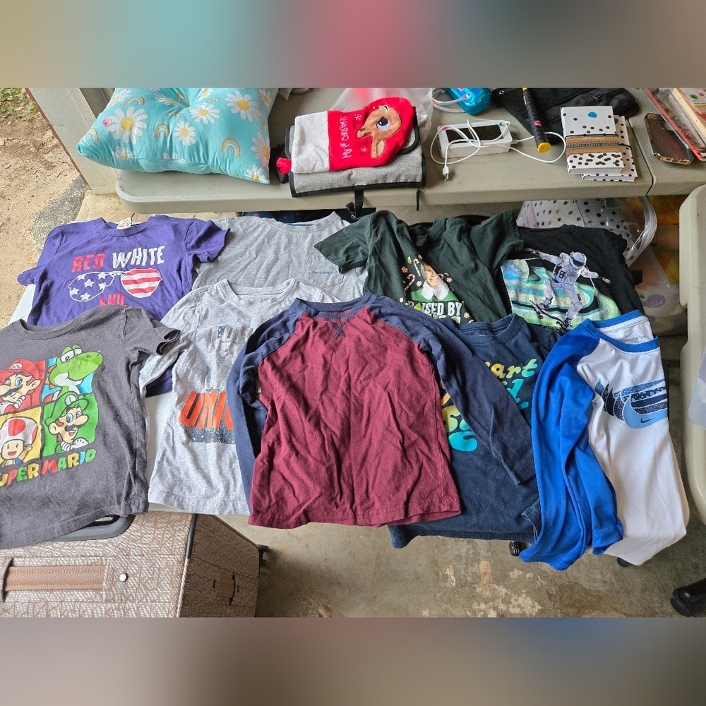 Bundle Of 9 Boys Shirts